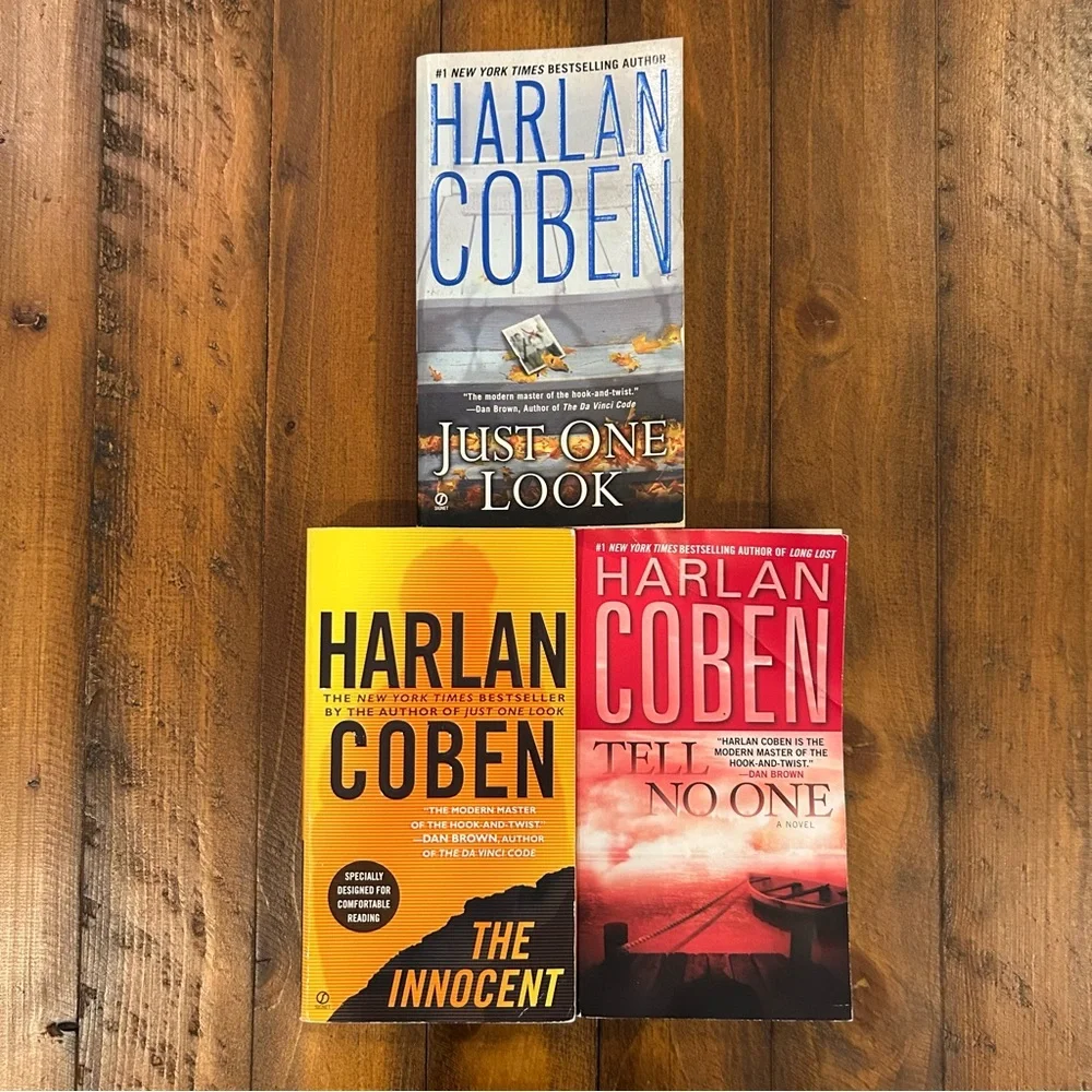 Harlan Coben Book Set - Just One Look, Tell No One, The Innocent - Picture 2 of 3